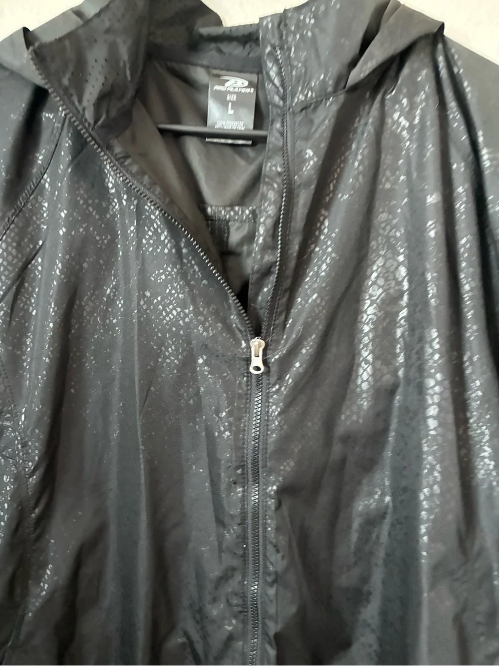 New women’s snakeskin print Hooded Windbreaker Jacket Pro Player